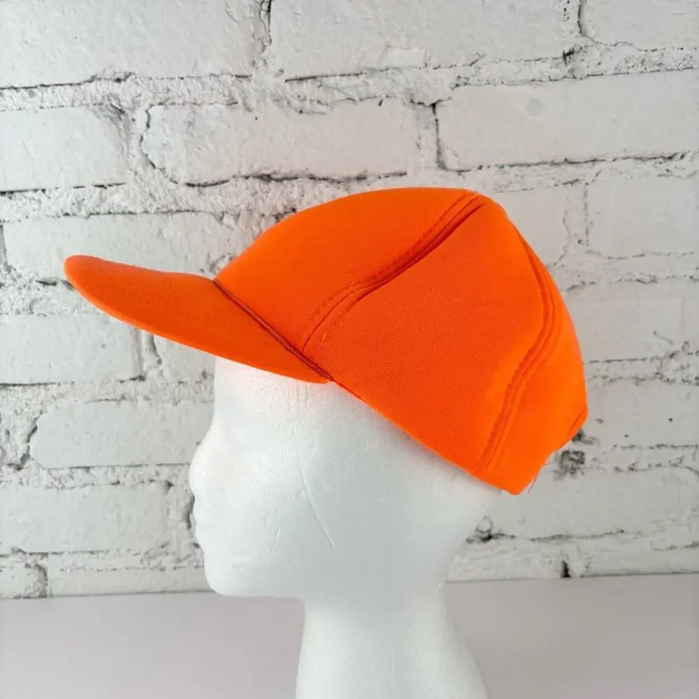 Vintage Hunting Construction Orange Snapback Hat
